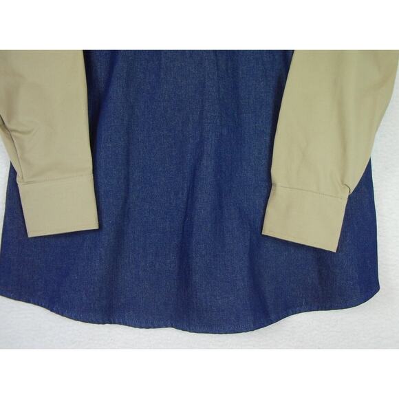 LAPCO Shirt Shacket Men's Large Vintage 90s Pearl Snap Duck Canvas USA Sz‎ 17.5 - Picture 6 of 9